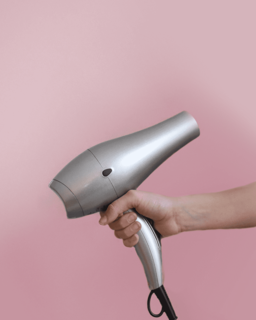 Blow-drying for hair care routine