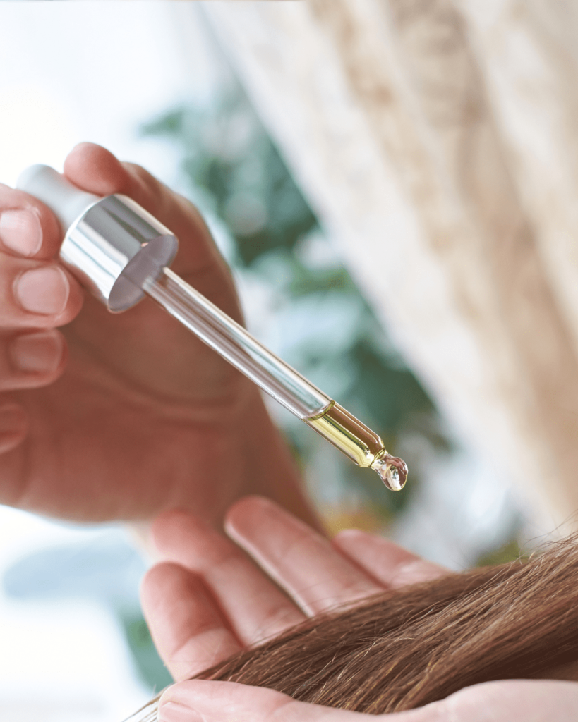 Hair oil hair care routine