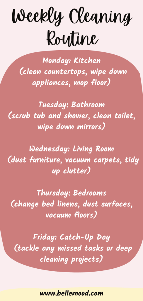 Weekly Routine for Clean House