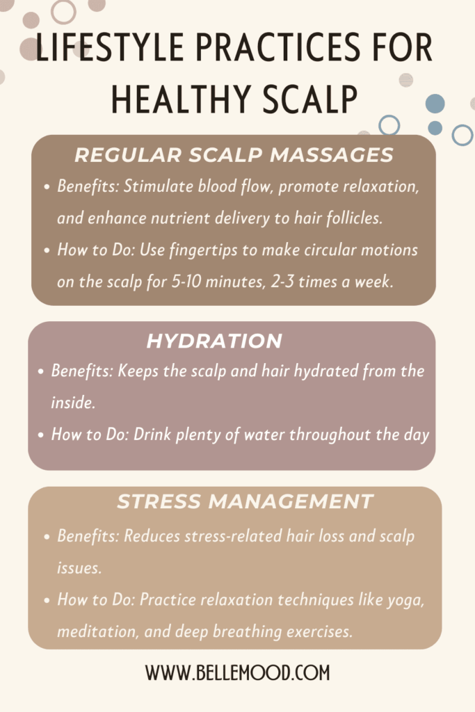 Lifestyle practice for healthy scalp